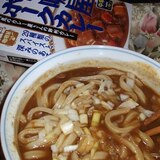 レトルトカレーでカレーうどん